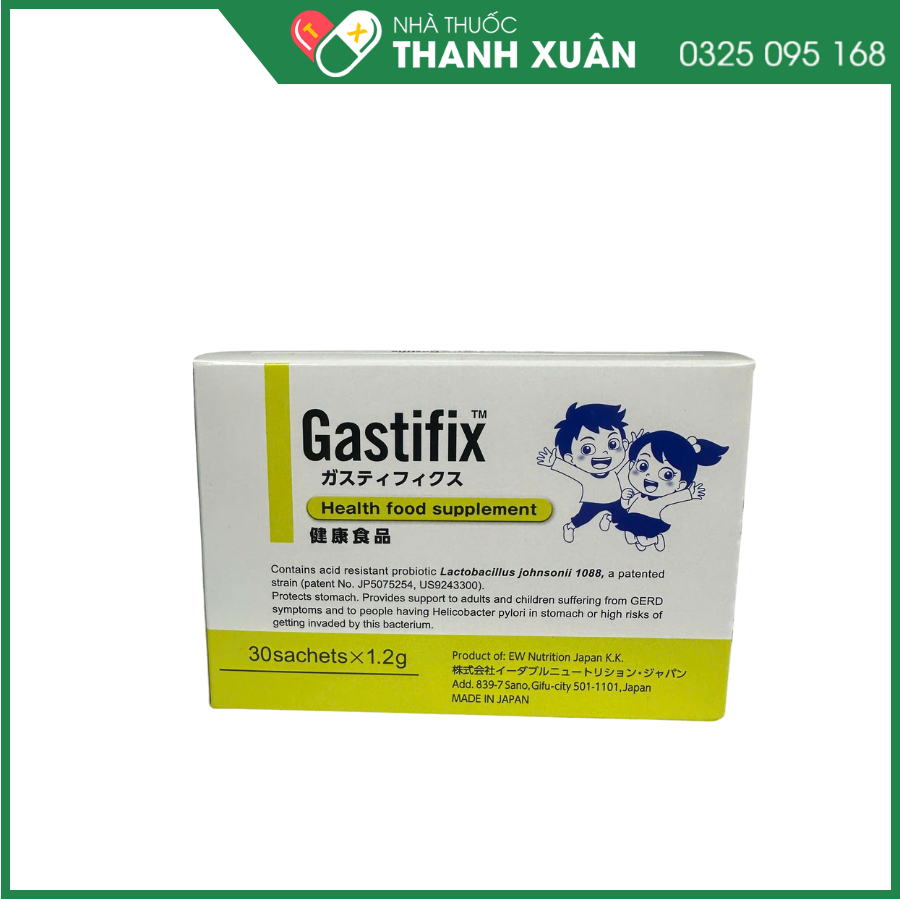 Gastifix hỗ trợ giảm acid định vị